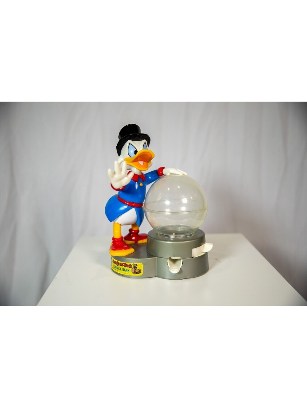 Uncle Scrooge McDuck Gumball Machine Coin Bank Superior Duck Tales Vintage 1989